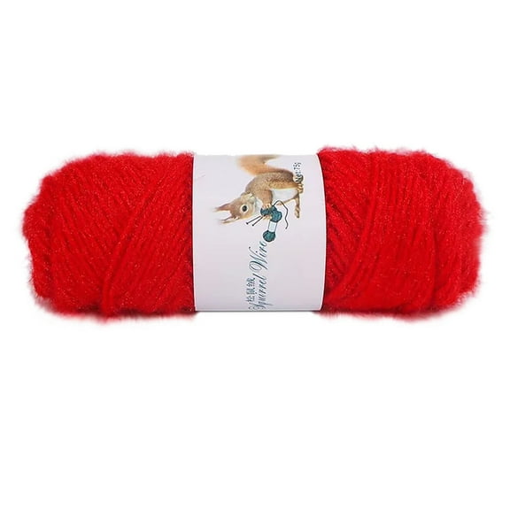 Wuztai Soft Mohair Blend Knitting Yarn for DIY, 150 Meter Crochet Thread for Scarves Hats, Polyester Wool Yarn for Hand Craft