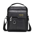 thumbnail image 1 of Wuztai Vintage Leather Crossbody Bag for Men, Vertical Shoulder Bag for Business and Casual, Satchel Messenger Bag, 1 of 2