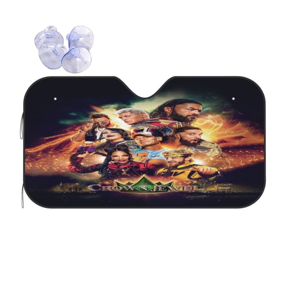 Ww-W-E Royal Windshield Sun Shade Anime Car Front Window Shades Sunshade Automotive Interior Protector For Truck Suv
