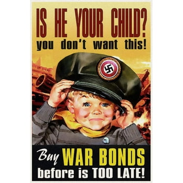 Ww2 War Bonds Child Propaganda Ad Glossy Poster Picture Photo Print Banner Conversationprints