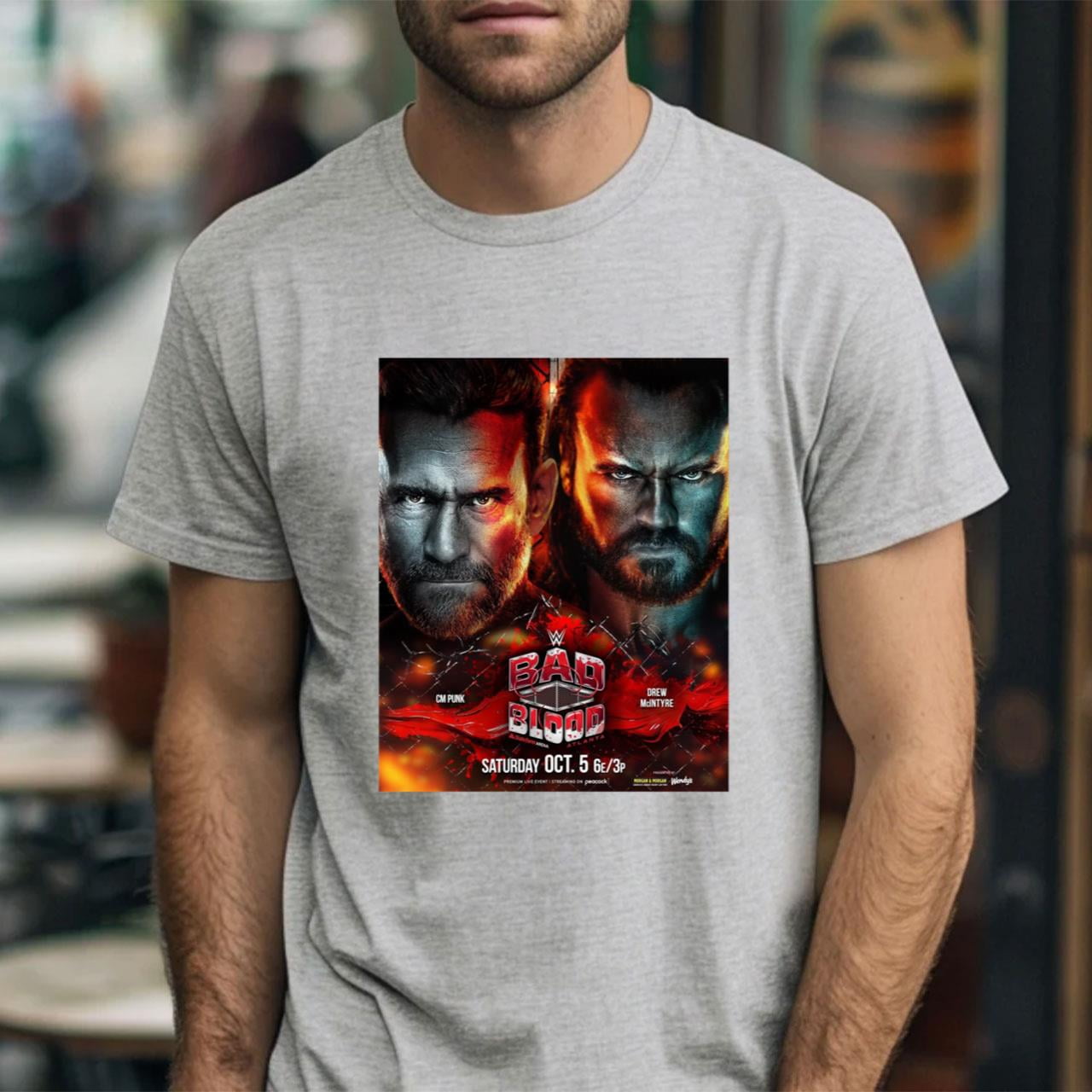 Wwe Bad Blood Summerslam 2024 Cm Punk Vs Drew Mcintyre Shirt