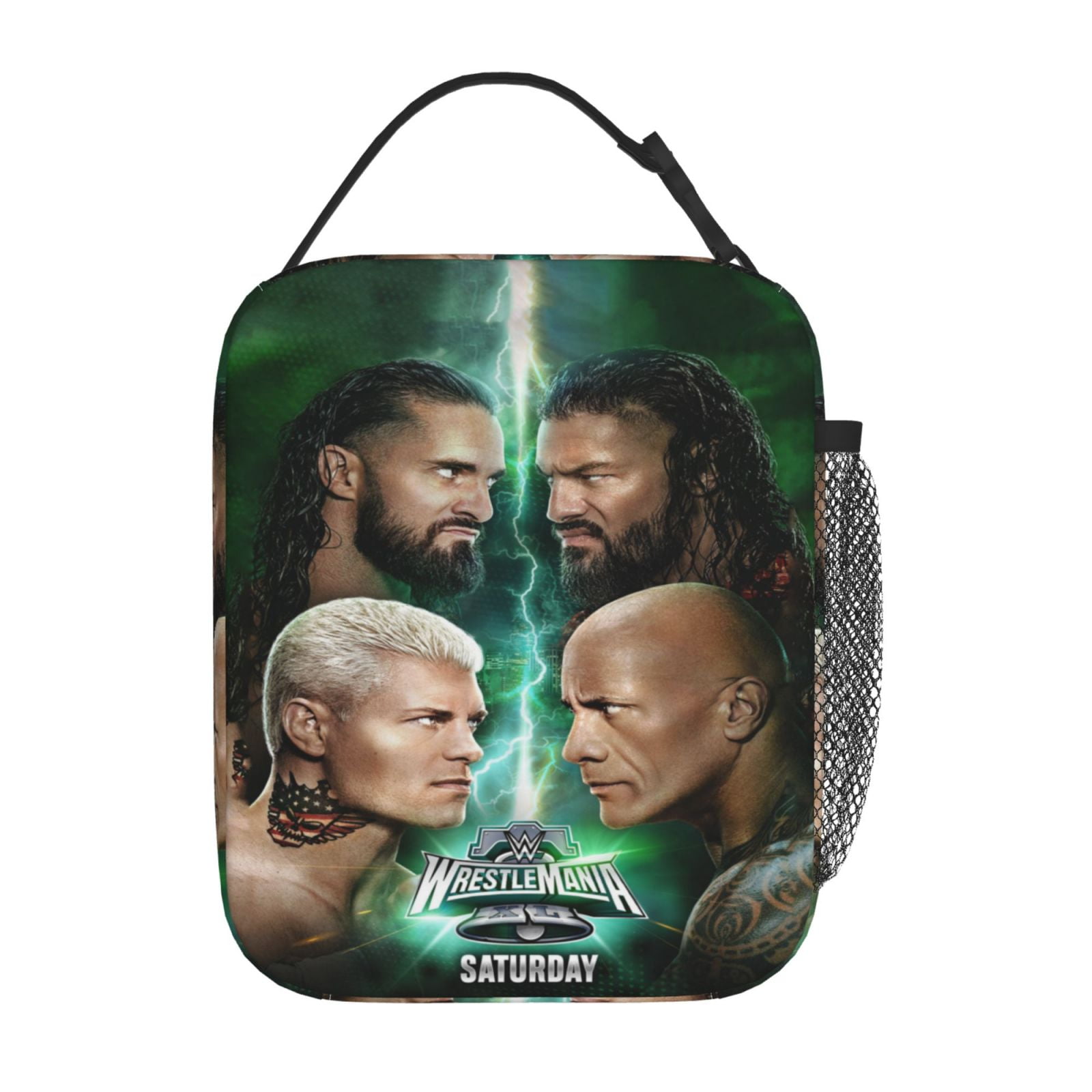 Wwe Cute Lunch Bag Insulated Tote Cooler Lunch Box Reusable Cooling Waterproof