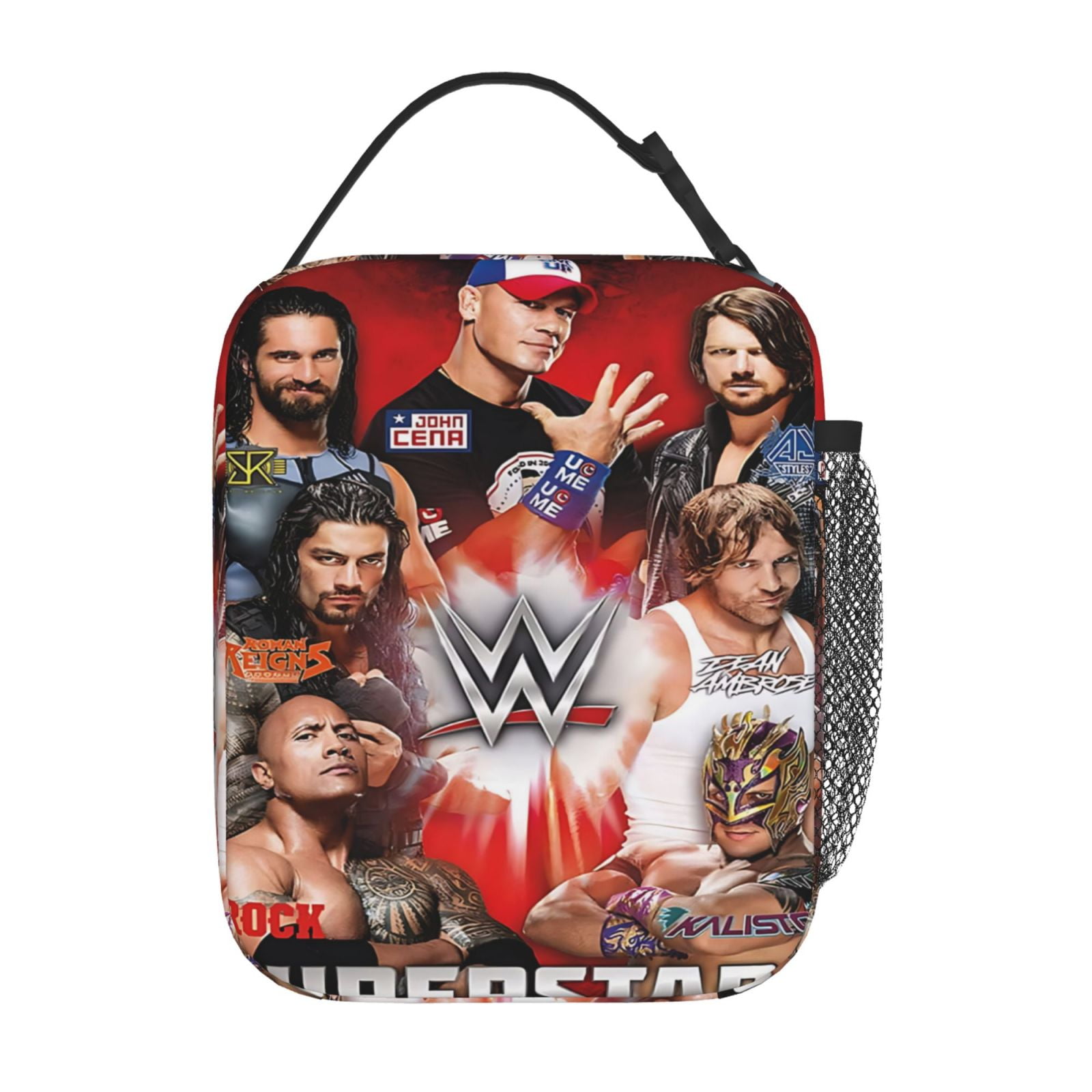 Wwe Cute Lunch Bag Insulated Tote Cooler Lunch Box Reusable Cooling Waterproof