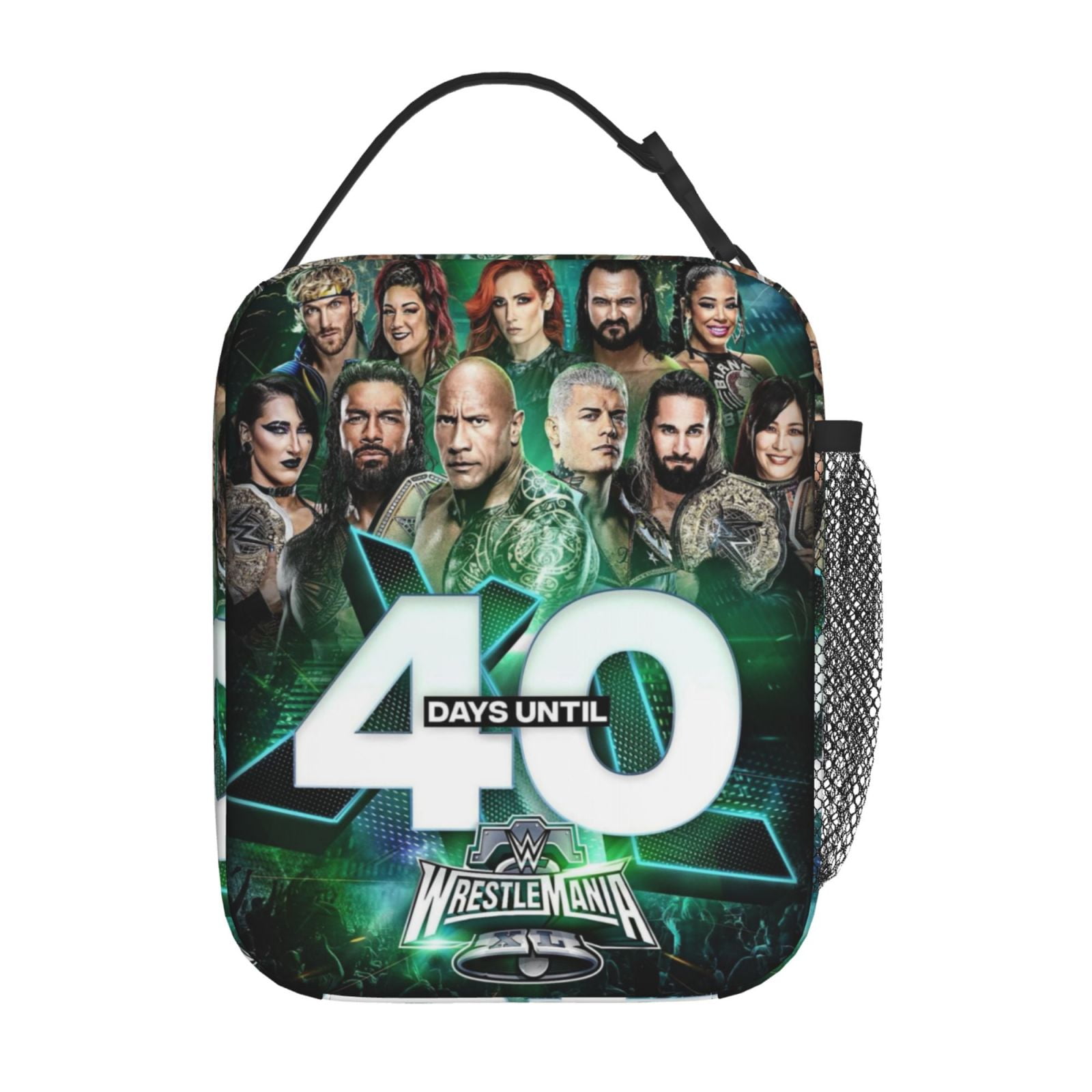Wwe Cute Lunch Bag Insulated Tote Cooler Lunch Box Reusable Cooling Waterproof