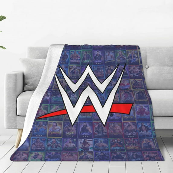 Wwe Fleece Blanket Super Soft Cozy Throw Blanket 60"X50", Lightweight Fuzzy Comfy Flannel Blanket Warm Plush Throw Blankets For Couch, Sofa, Bed