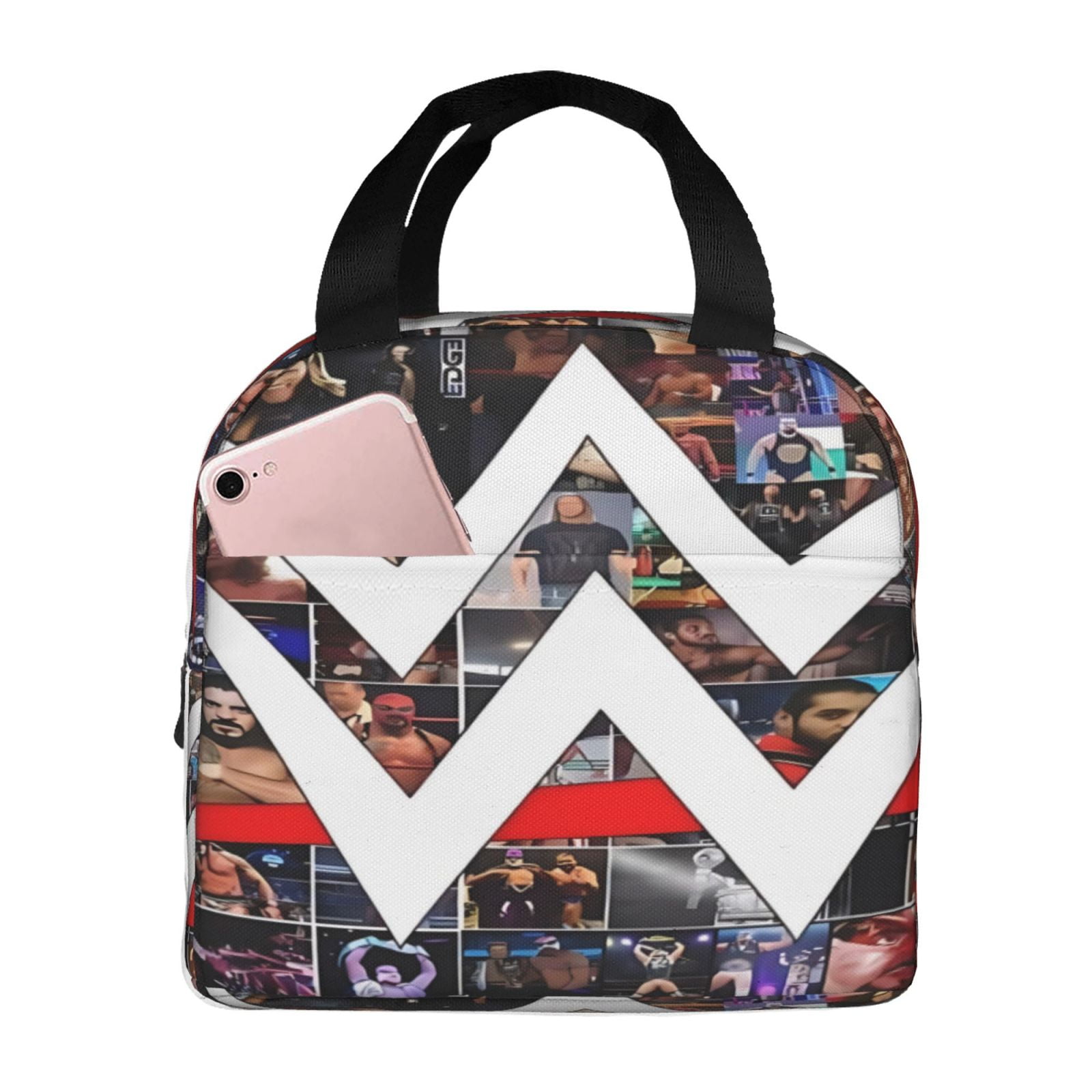 Wwe Lunch Bag Waterproof Insulated Lunch Box Reusable Bento Bag For Office Work Picnic Beach Workout