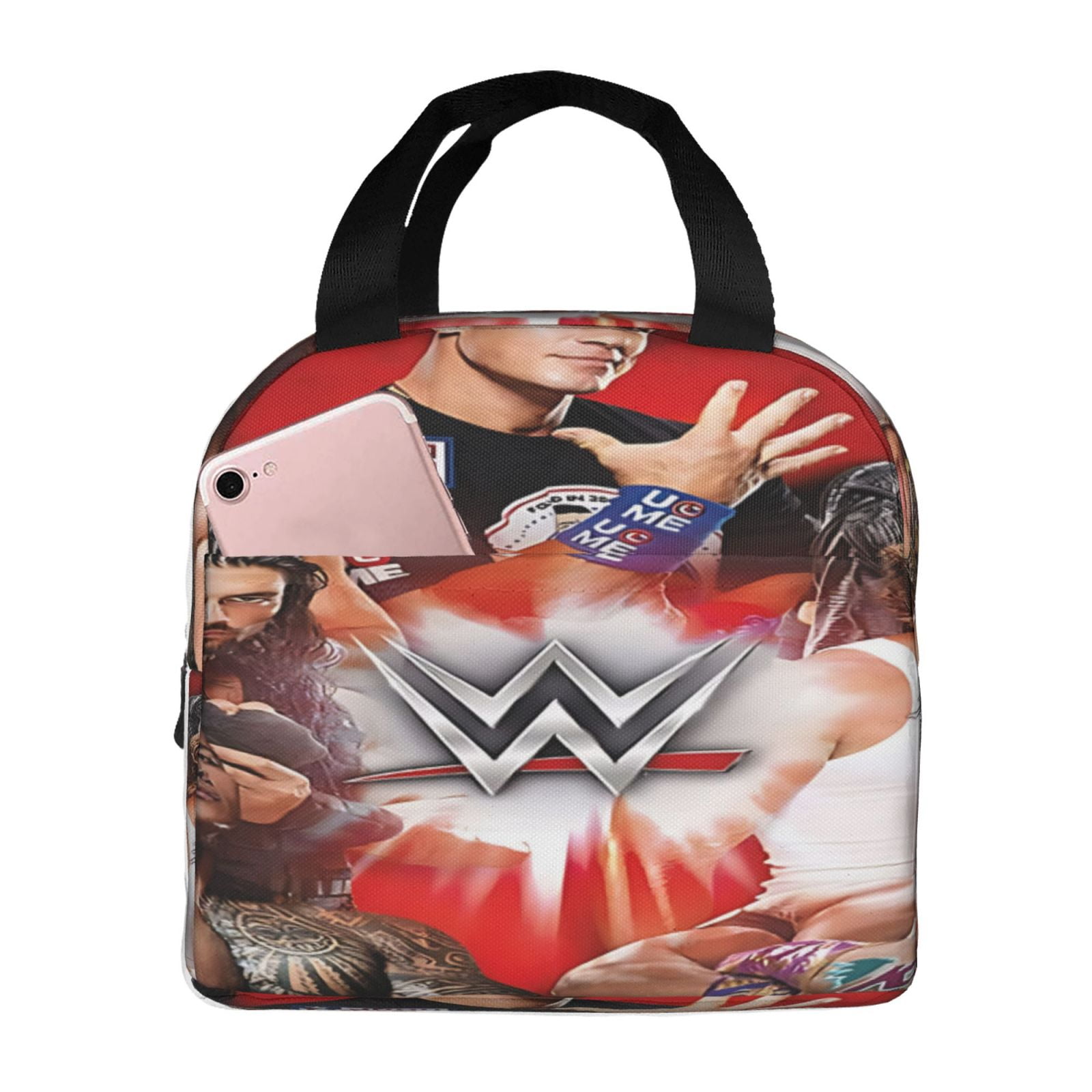 Wwe Lunch Bag Waterproof Insulated Lunch Box Reusable Bento Bag For Office Work Picnic Beach Workout