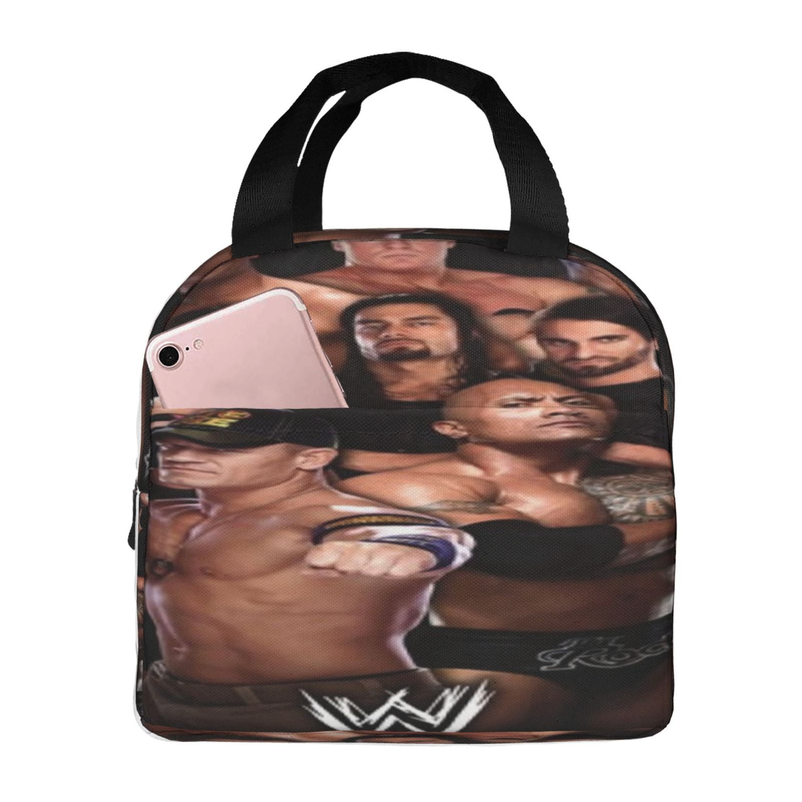Wwe Lunch Bag Waterproof Insulated Lunch Box Reusable Bento Bag For Office Work Picnic Beach Workout