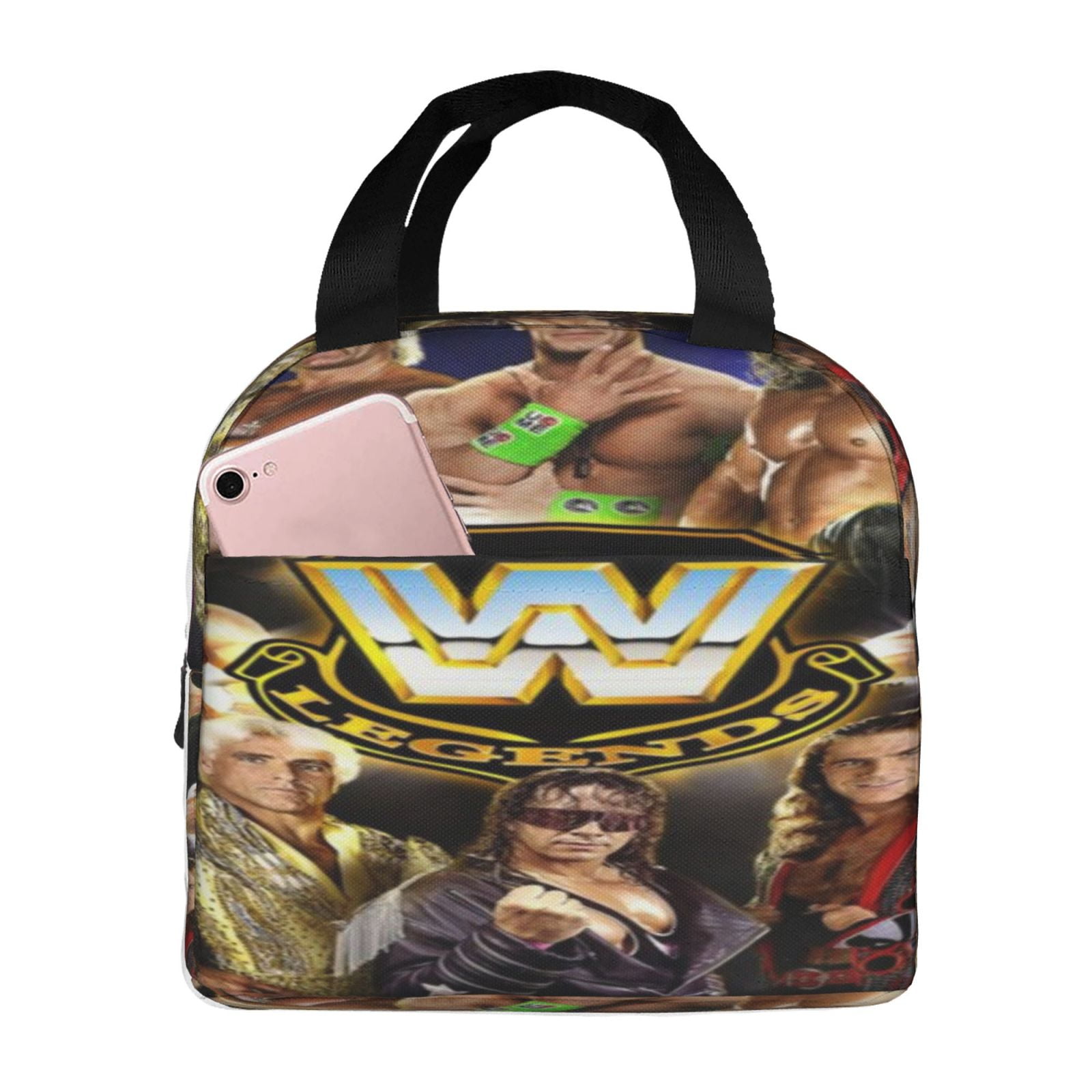 Wwe Lunch Bag Waterproof Insulated Lunch Box Reusable Bento Bag For Office Work Picnic Beach Workout