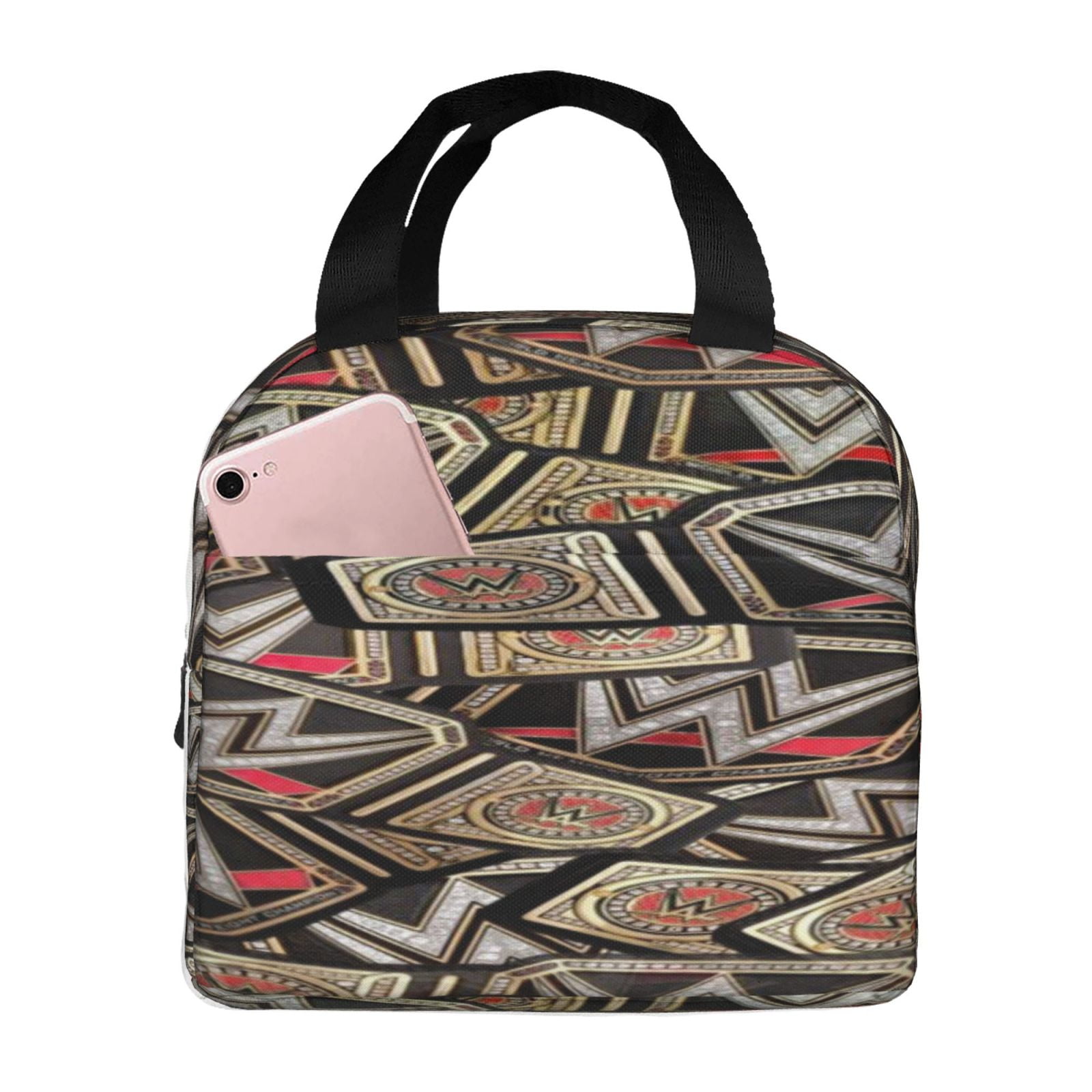 Wwe Lunch Bag Waterproof Insulated Lunch Box Reusable Bento Bag For Office Work Picnic Beach Workout