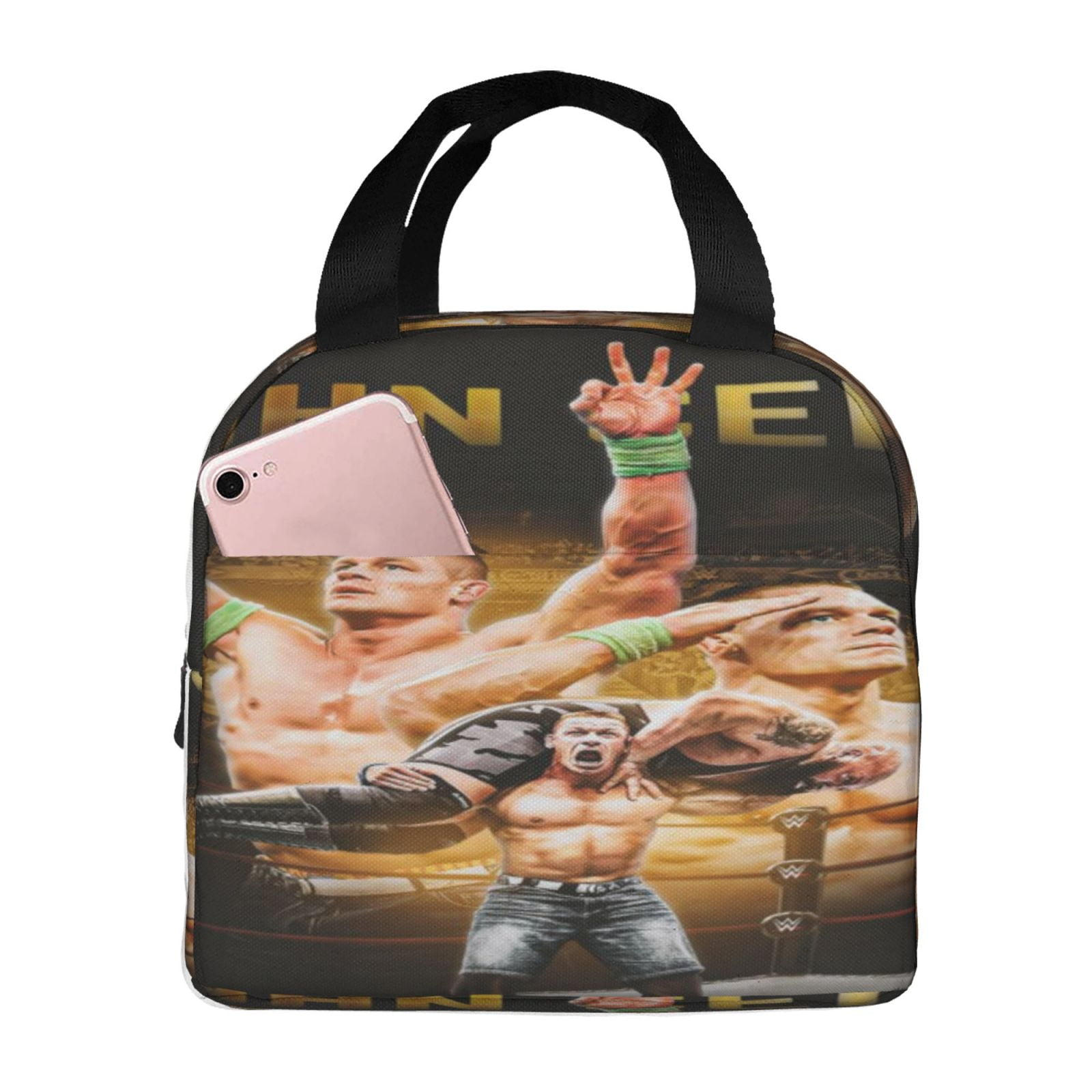 Wwe Lunch Bag Waterproof Insulated Lunch Box Reusable Bento Bag For Office Work Picnic Beach Workout