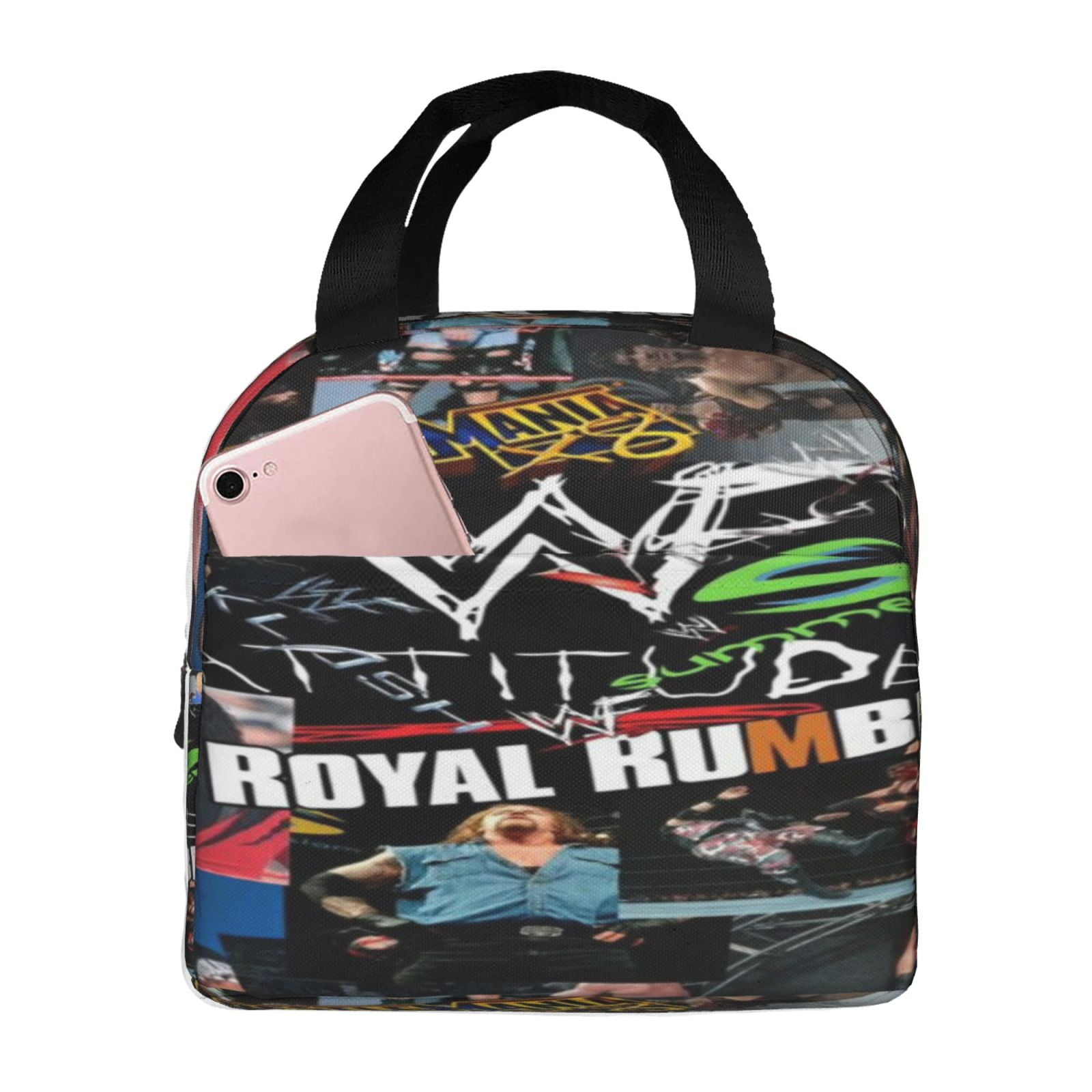 Wwe Lunch Bag Waterproof Insulated Lunch Box Reusable Bento Bag For Office Work Picnic Beach Workout