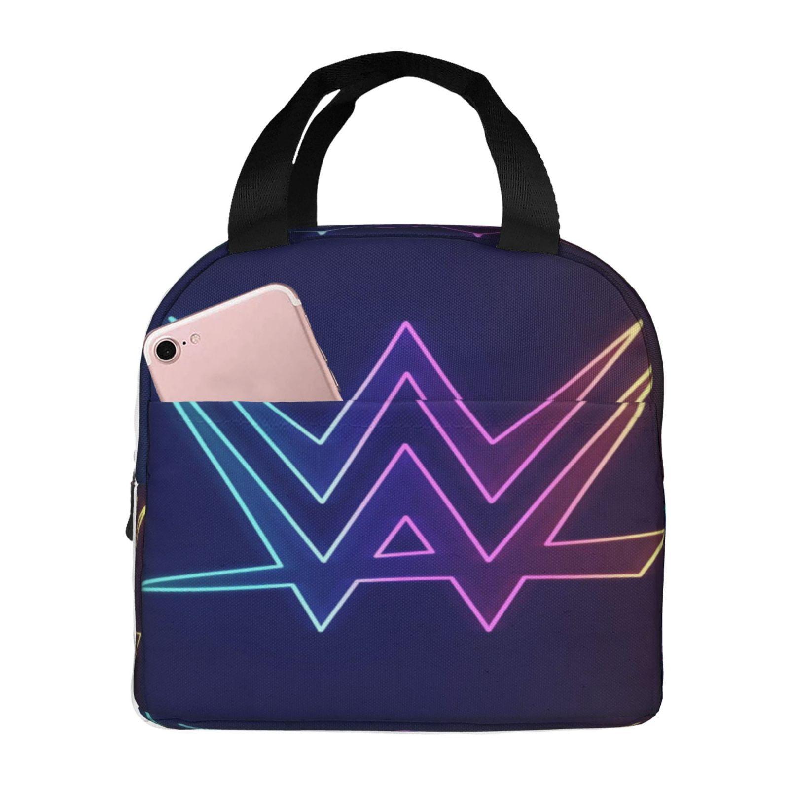 Wwe Lunch Bag Waterproof Insulated Lunch Box Reusable Bento Bag For Office Work Picnic Beach Workout