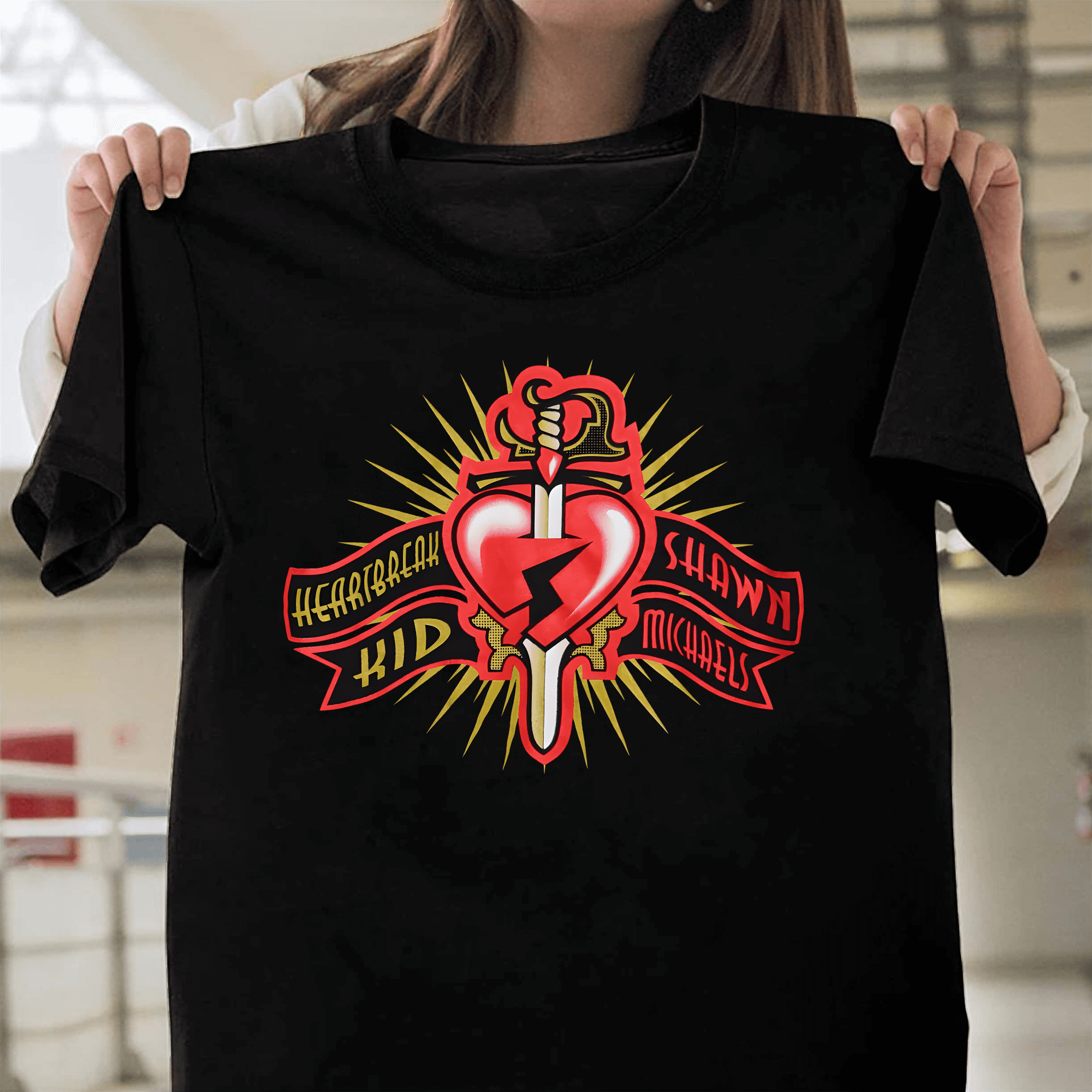 Wwe Shawn Michaels HBK Heart And Dagger Tattoo Retro Wrestling 