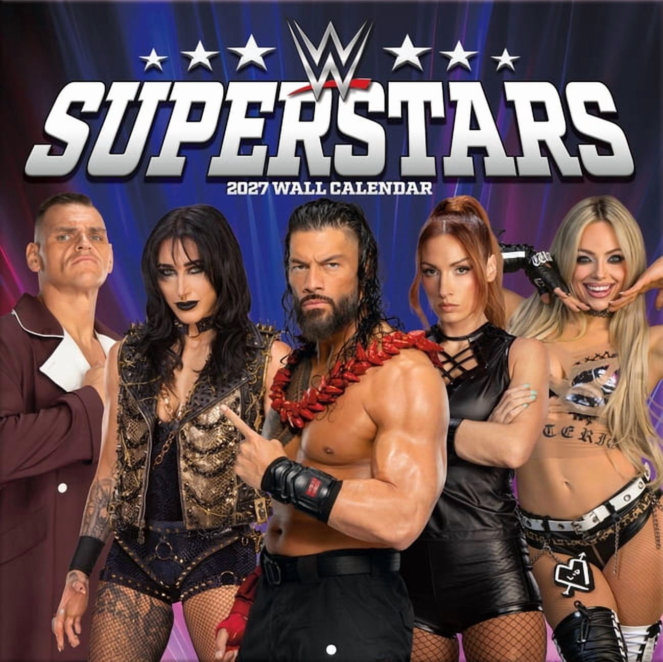 Wwe Superstars 2027 Wall Calendar, (Paperback)