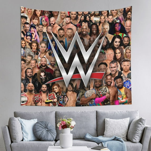 Wwe Tapestry Wall Hanging Wall Decor Wall Art Tapestry Home Decoration For Bedroom, Living Room, Dorm 59x59 Inch