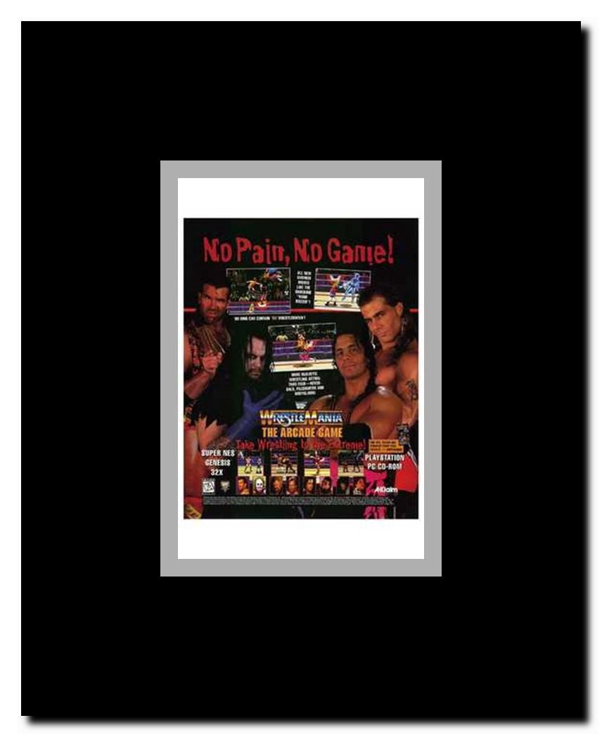 Wwf Wrestlemania Framed Movie Poster