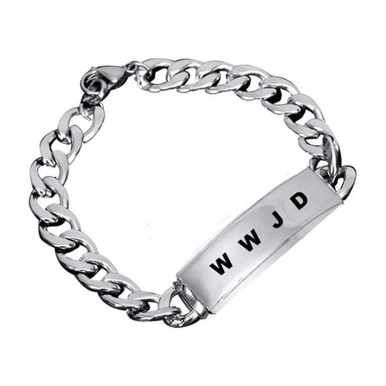 Wwjd Bracelet What Would Jesus Do Christian Faith Reminder Cuban