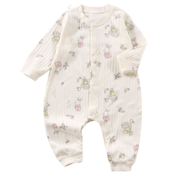 Wxirdiow Baby Girl Rompers Winter Baby Girl Clothes Preemie Newborn Coming Home Fall Winter Outfit Knit Jumpsuit Ruffle Romper with Headband Beige Size,0-3 Months