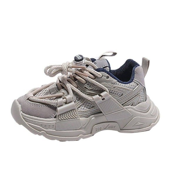 Wxirdiow Barefoot Shoes Kids Kids Sneakers Boys Girls Cushion Athletic Running Shoes Lightweight Breathable Walking Sports Tennis Shoes Grey Size,11.5