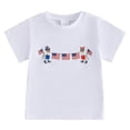 thumbnail image 1 of Wxirdiow Boys American Flag Shirt 4th of July Shirts for Toddler Boys American T-Shirt Kid Patriotic Memorial Day Tees Independence Day Top White Size,12-18 Months, 1 of 5