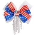 thumbnail image 1 of Wxirdiow Little Girls Hair Bows Independence Day Bouncy 3D Bow Hair Accessory For Childrens Festivals White Size,One Size, 1 of 6