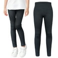 thumbnail image 1 of Wxirdiow Girls Skinny Yoga Leggings Girls Athletic Leggings, Printed Ankle Length High Waisted Yoga Pants for Kids Teen Black Size,8-9 Years, 1 of 5