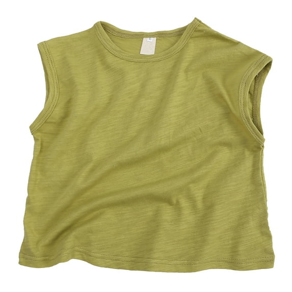 Wxirdiow Kids Boys Tank Tops Toddler Boys Tank Soft Cotton Sleeveless Undershirt Kids Breathable Soft Tank Tops Mint Green Size,4 Years