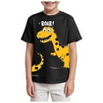 thumbnail image 1 of Wxirdiow Kids Clothing Kids Short Sleeve Tees Toddler Crewneck T-Shirts Boys Girls Tops Black Size,3-4 Years, 1 of 5