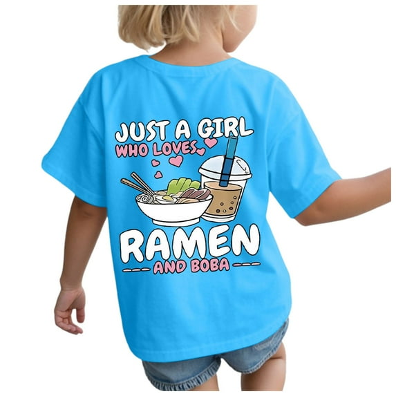 Wxirdiow Kids Clothing Toddler T Shirts Cotton Summer Tshirts Boys Girls Short Sleeve Tee Tops Casual Graphic Clothes Crew Neck Shirts Sky Blue Size,9-10 Years