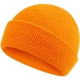 thumbnail image 1 of Wxirdiow Kids Hats Kid's Winter Beanies Acrylic Knitted Beanies Warm Cold Weather Beanie Hats for Boys or Girls Orange Size,One Size, 1 of 3