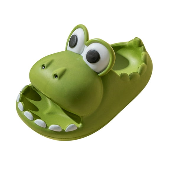 Wxirdiow Kids Slippers Girls Kids Slides for Girls Boys Toddler Cloud Slides Animal Beach Slides Toddler Pool Shower Flip Flops Slippers Green Size,8.5M