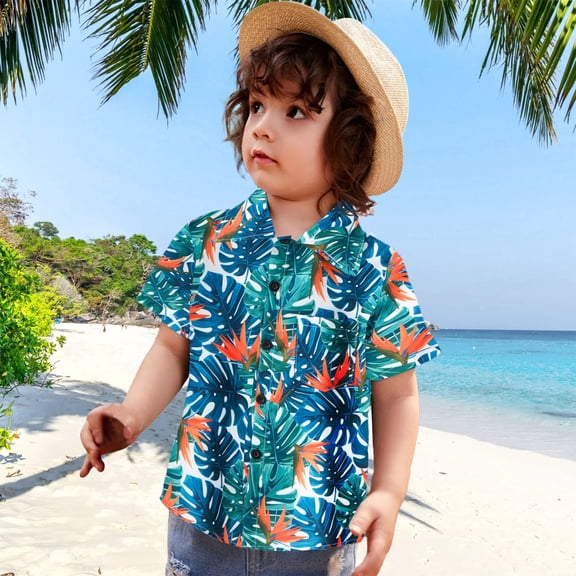 Wxirdiow Kids T-shirts Toddler Boys Crewneck T-shirts, Cotton Short-Sleeve Pullover Cartoon Print Blue Size,12-18 Months