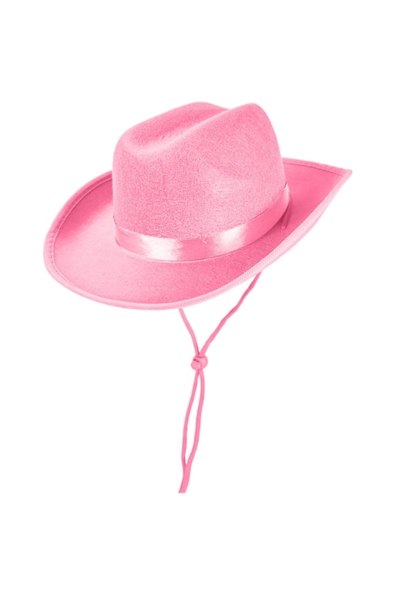 Little Girls Hats Toddler Boys Cowboy Hat Western Hat for Kids Leather Hatband Baby Cowgirl Hat for Girls Pink Size,4-9 Years