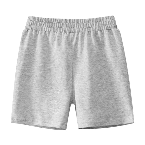 Wxirdiow Shorts for Boys Toddler Baby Boy Summer Shorts Active Jogger Pants Elastic Waist Pocket Solid Color Athletic Sweatpant Grey Size,4-5 Years