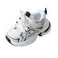 thumbnail image 1 of Wxirdiow Sneakers for Toddler Boys Kids Sneakers Boys Girls Cushion Athletic Running Shoes Lightweight Breathable Walking Sports Tennis Shoes Black Size,9, 1 of 5