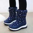 thumbnail image 1 of Wxirdiow Snow Boots for Little Boys Toddler Snow Boots Girls Little Kids Winter Shoes Cold Weather Outdoor Lightweight (Toddler/Little Kids) Blue Size,1.5, 1 of 9