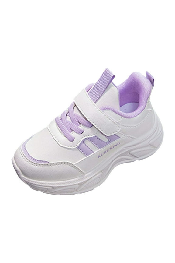 Sports Shoes for Toddler Kids Girls Boys Shoes Wide Barefoot Shoes Kids Anti-Slip Sneakers Lightweight Hiking Sneakers for Toddler Little Big Kid Purple Size,10