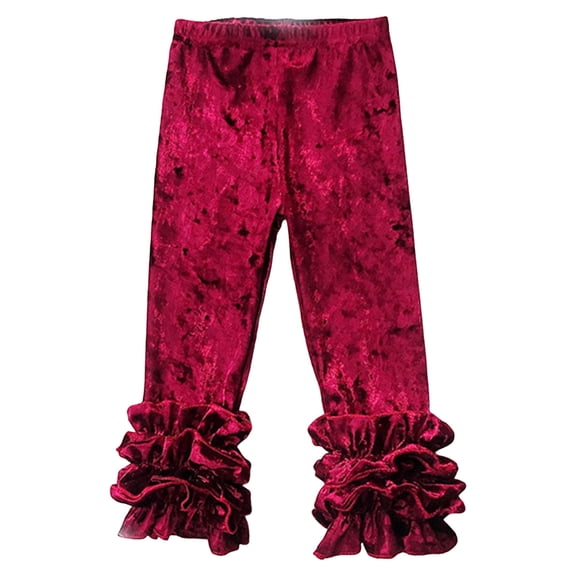 Wxirdiow Sweat Pants for Toddler Girls Sweatpants Kids Winter Sweat Pants Athletic Joggers Clothes for Teen Girls Wine Size,3-4 Years