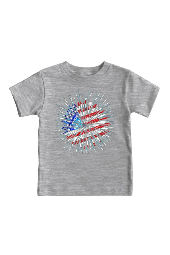 T Shirts for Teen Girls Toddler Boys Girls American Flag Shirts 4th of July Tshirt Kids USA Patriotic Tee Independence Day Outfit Grey Size,6-7 Years