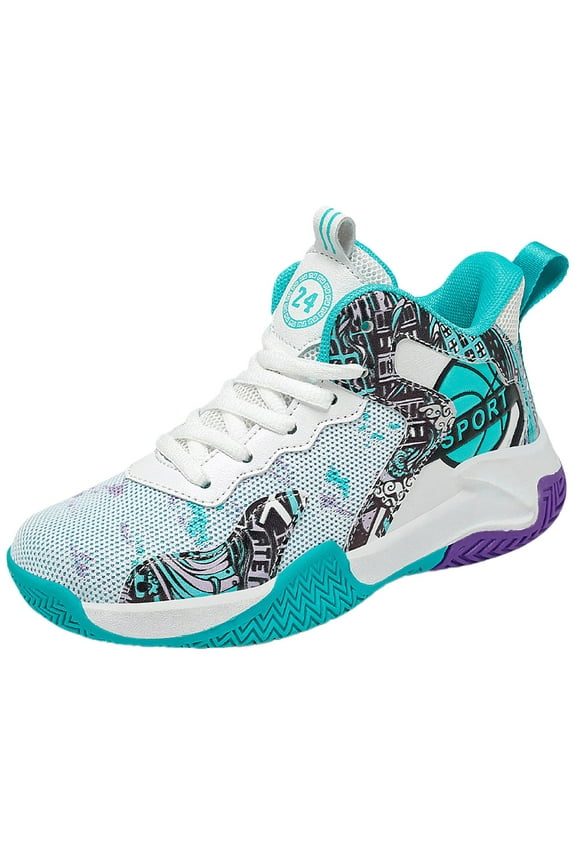 Tennis Shoes for Girls Boys Girls Shoes Kids Sneakers Unisex Non-Slip Lightweight Breathable Running Tennis Athletic Shoes for Toddler Mint Green Size,2