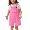 thumbnail image 1 of Wxirdiow Toddler Boy Outfits Toddler Teen Boy GirlCorduroy Suspender Shorts Bib Overalls Jumpsuit Little Kids Summer Outfits Pink Size,11-12 Years, 1 of 9