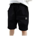 thumbnail image 1 of Wxirdiow Toddler Boys Clothes Boys Shorts Boy Cotton Athletic Shorts Kids Casual Summer Clothes with Pockets Dark Gray Size,6-7 Years, 1 of 6