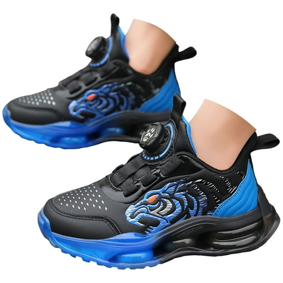 Wxirdiow Toddler Boys Sneakers Kids Shoes Toddler Boys Girls Athletic Running Sports Strap Sneakers for Toddler/Little Kid/Big Kid Blue Size,13