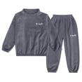 thumbnail image 1 of Wxirdiow Toddler Clothes Toddler Boy Fall Winter Clothes Long Sleeve Sweatshirt Pullover Tops + Joggers Pants Outfit Set Grey Size,18-24 Months, 1 of 4