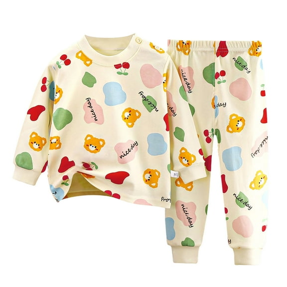 Wxirdiow Toddler Clothing Toddler Baby Girl Clothes Outfits Long Sleeve Solid Sweatshirt Pants 2 Piece Fall Winter Infant Sweatsuit Set Beige Size,3-4 Years