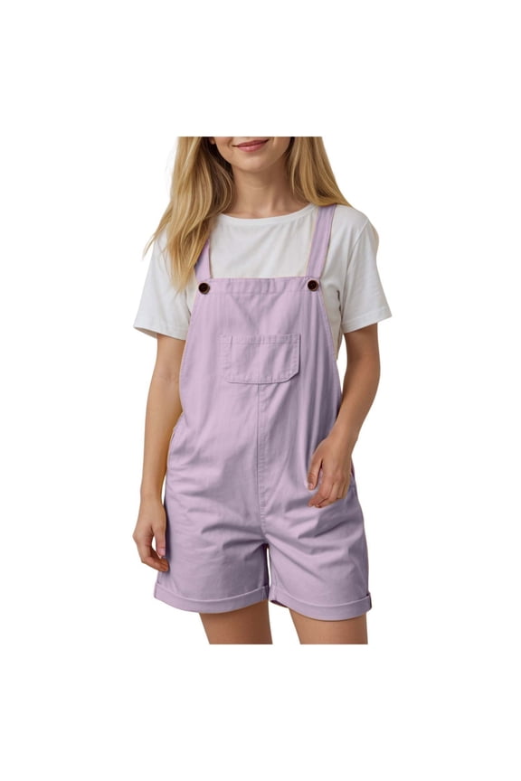Toddler Girl Clothes Girls Casual Jumpsuit Kids Fashion Cap Sleeve Belted Wide Leg Romper One Piece Outfits with Pockets Purple Size,4-5 Years