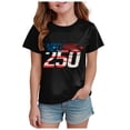 thumbnail image 1 of Wxirdiow Toddler Girl Summer Shirts 250 Anniversary USA Shirt for Boys Toddler 4th of July Shirts American Flag T-Shirts Kids Patriotic Tee Top Black Size,13-14 Years, 1 of 5