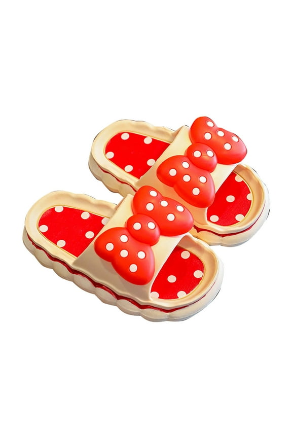 Toddler House Slippers Cloud Slides for Kids Boys Girls Shower Slippers Bathroom Pool Sandals Toddler Home House Open Toe Comfy Thick Sole Slippers Red Size,1