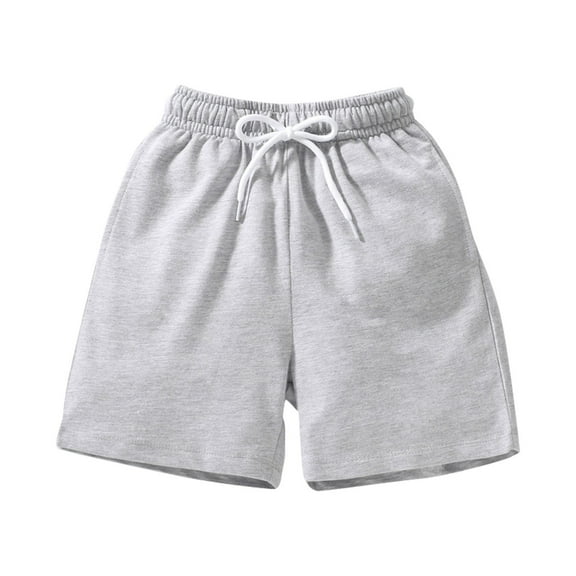 Wxirdiow Toddler Pants Toddler Shorts for Boys Girls Pull On Cotton Summer Shorts Casual Clothes Short Pants Grey Size,18-24Months
